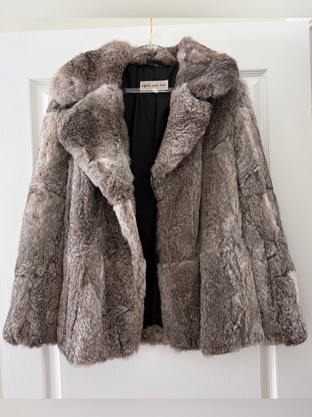Vintage Rabbit Fur Coat size medium - Picture 1 of 14